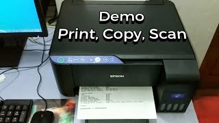 Epson l3151 print copy Scan demo  Hindi [upl. by Bartolomeo]