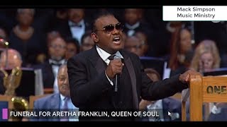 Ron Isley Sings For Aretha Franklins Funeral [upl. by Minta609]