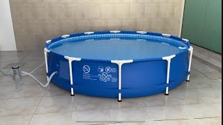 Piscina de plástico INTEX 6503L 366 x 76 com filtro unboxing e montagem [upl. by Eustis222]