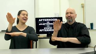 Time Signs in American Sign Language ASL [upl. by Esinrahc]