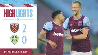 West Ham 20 Leeds United  Hammers Push For Europe  Premier League Highlights [upl. by Anecuza]