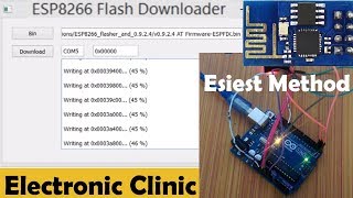 esp8266 wifi moduleHow to update esp8266 FirmwareSoftware Arduino esp8266 Flasher AT commands [upl. by Pernas984]