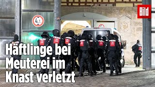 Gefängnismeuterei Polizei stürmt Knast in Thüringen  JVA Untermaßfeld [upl. by Simpkins]