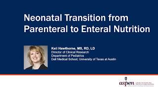 Neonatal Parenteral Nutrition and Alternative Lipids [upl. by Kennie]