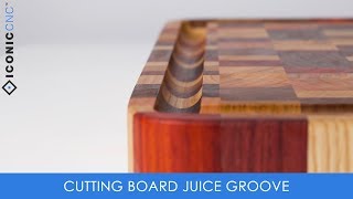 Cutting Board Juice Groove on a CNC Machine [upl. by Aneeres]