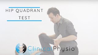 Hip Quadrant Test  Clinical Physio [upl. by Mcnully506]