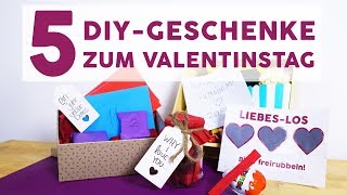 5 DIYGeschenke zum Valentinstag [upl. by Wylie]