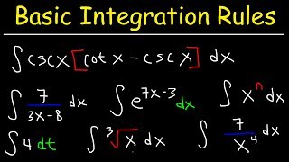 Basic Integration Problems [upl. by Lizabeth859]