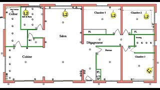 PLAN INSTALLATION ELECTRIQUE COMMENT FAIRE [upl. by Harlene]