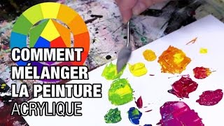 🎨 COMMENT faire des MÉLANGES de PEINTURE acrylique  Cours de peinture [upl. by Melisa]