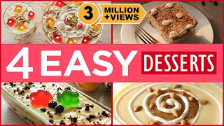 4 Easy Dessert Recipes By Food Fusion Eid Special Recipes [upl. by Nerwal]